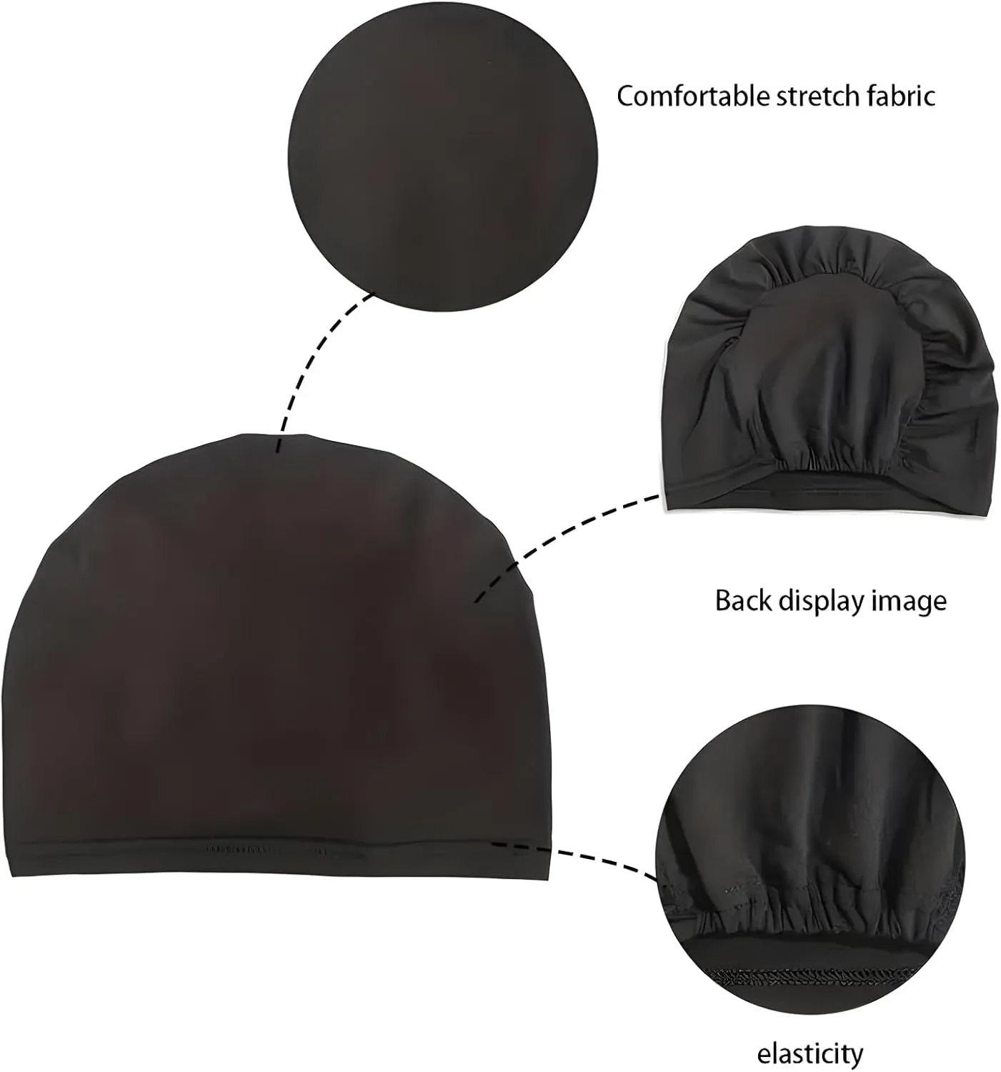 9 Pieces Solid Women Chemo Hat Stretchy Turban Beanie,Pre Tied Chemo Head Scarf Beanie Skull Cover Cap for Women Hair Loss
