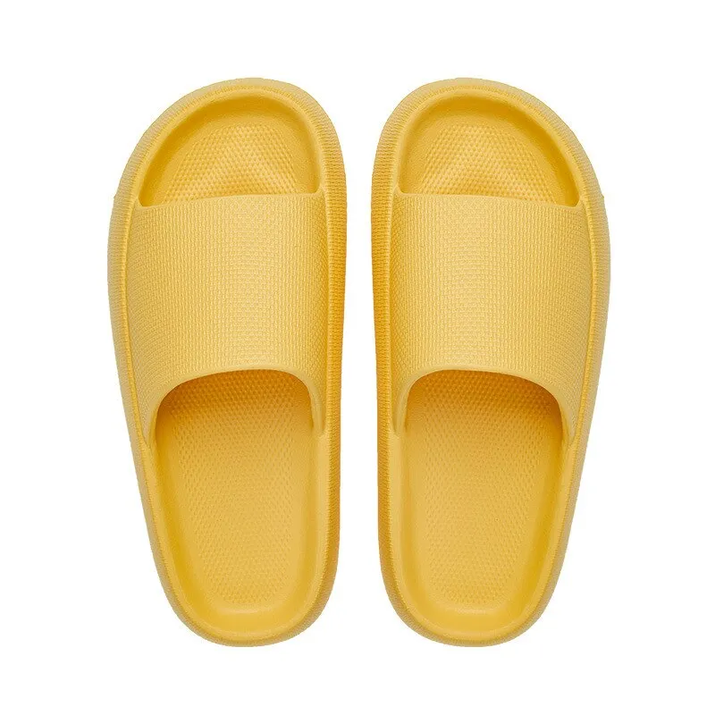 All Seasons Home Couple Slippers for Women and Men Bathing Non-Slip Thick-Soled Slides Indoor Trendy Slippers