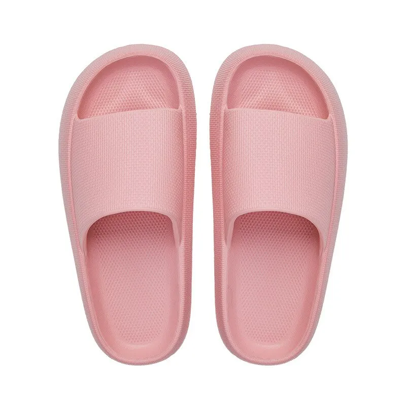 All Seasons Home Couple Slippers for Women and Men Bathing Non-Slip Thick-Soled Slides Indoor Trendy Slippers