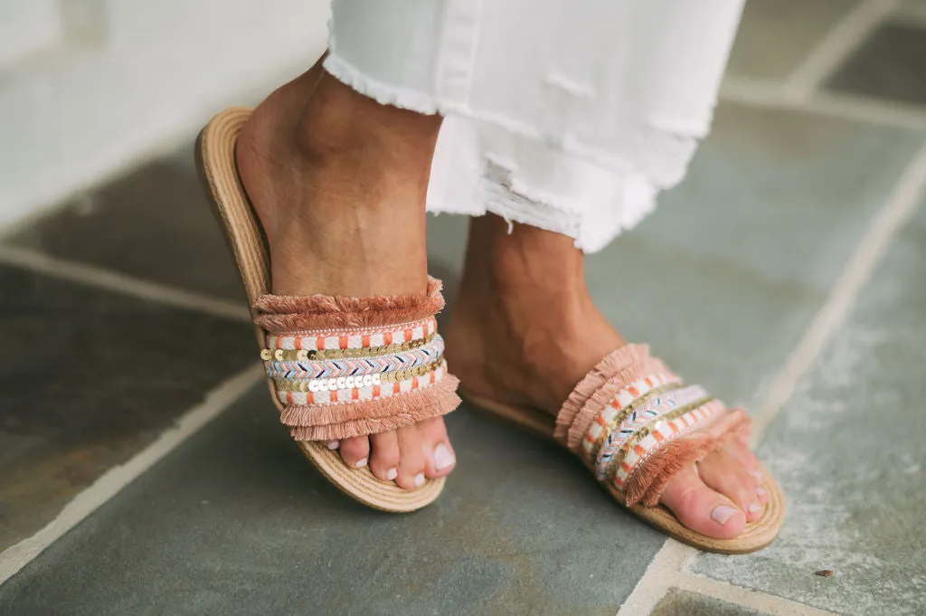 Athena Sandals- Mauve Multi