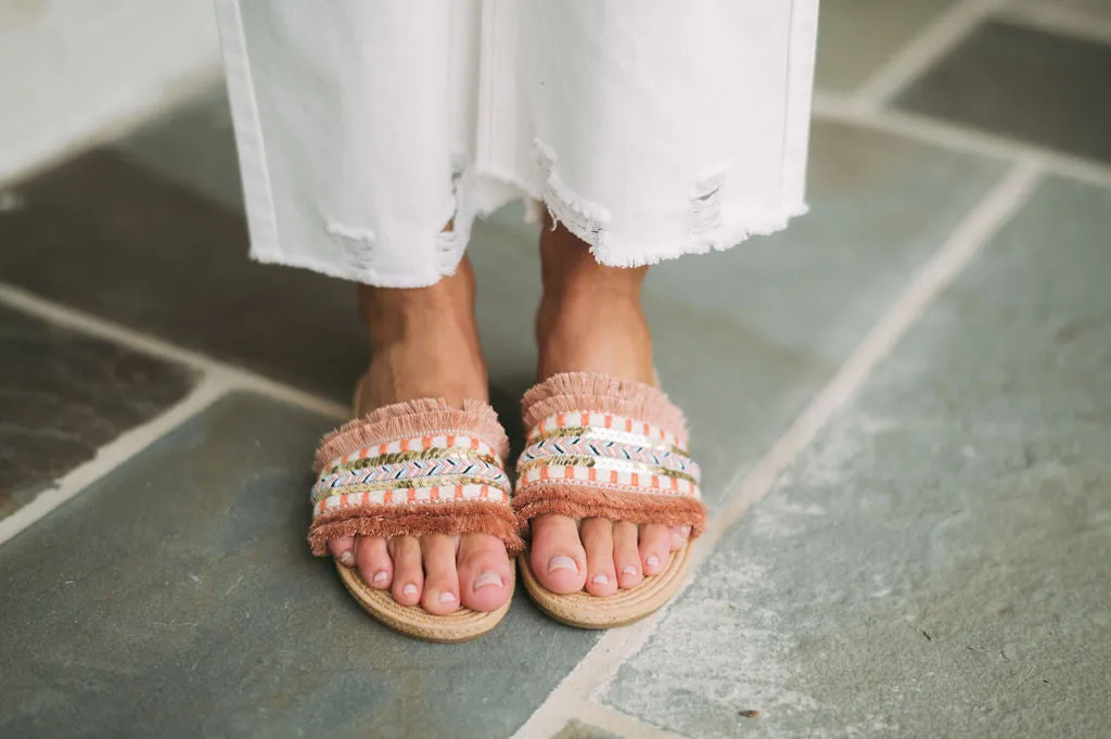 Athena Sandals- Mauve Multi