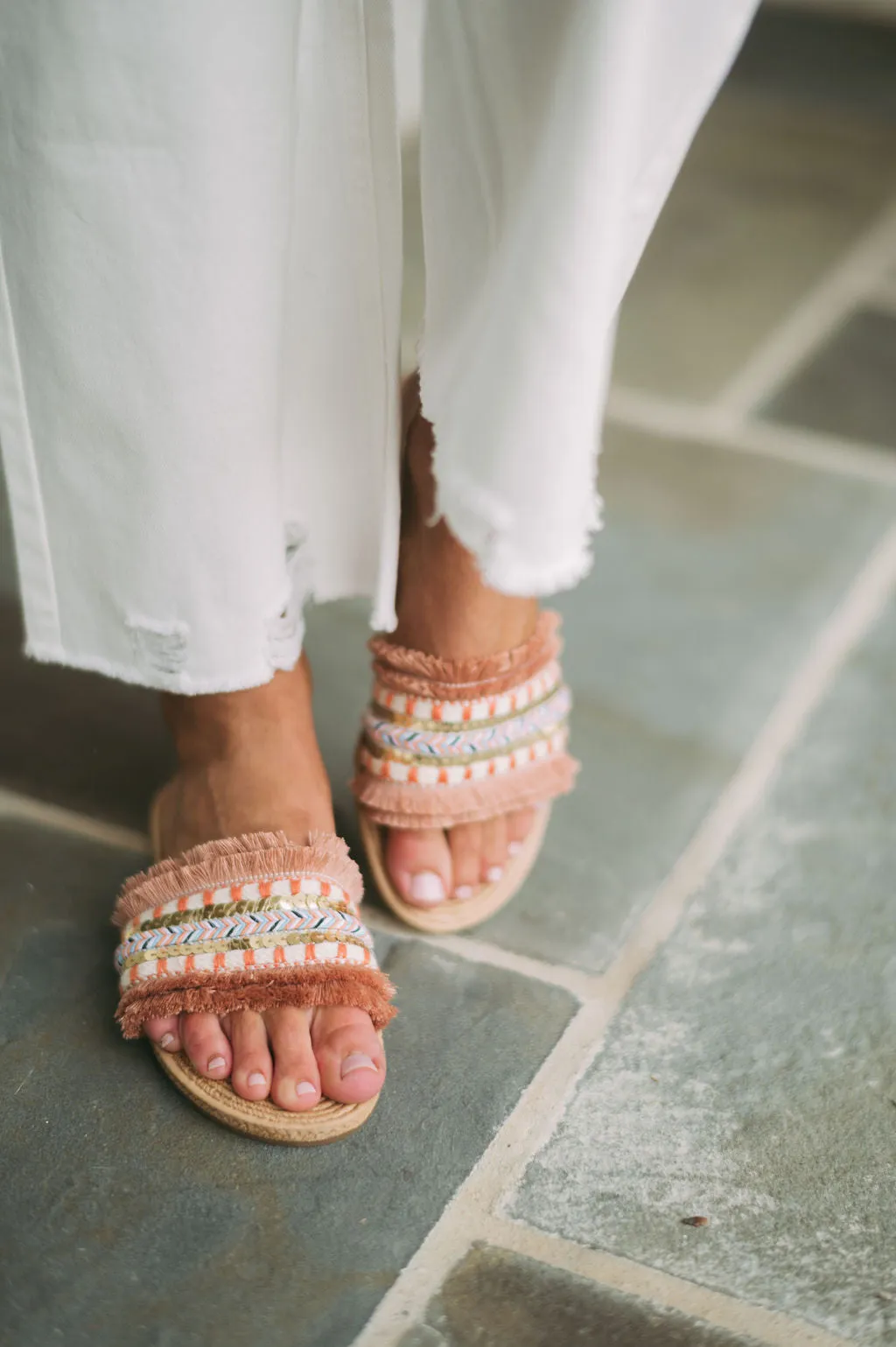 Athena Sandals- Mauve Multi