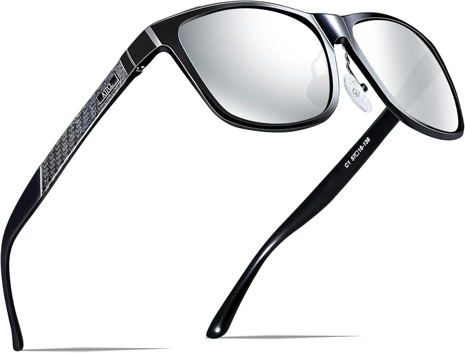 ATTCL Men's Retro Metal Frame Driving Polarized Sunglasses For Men Sun glasses