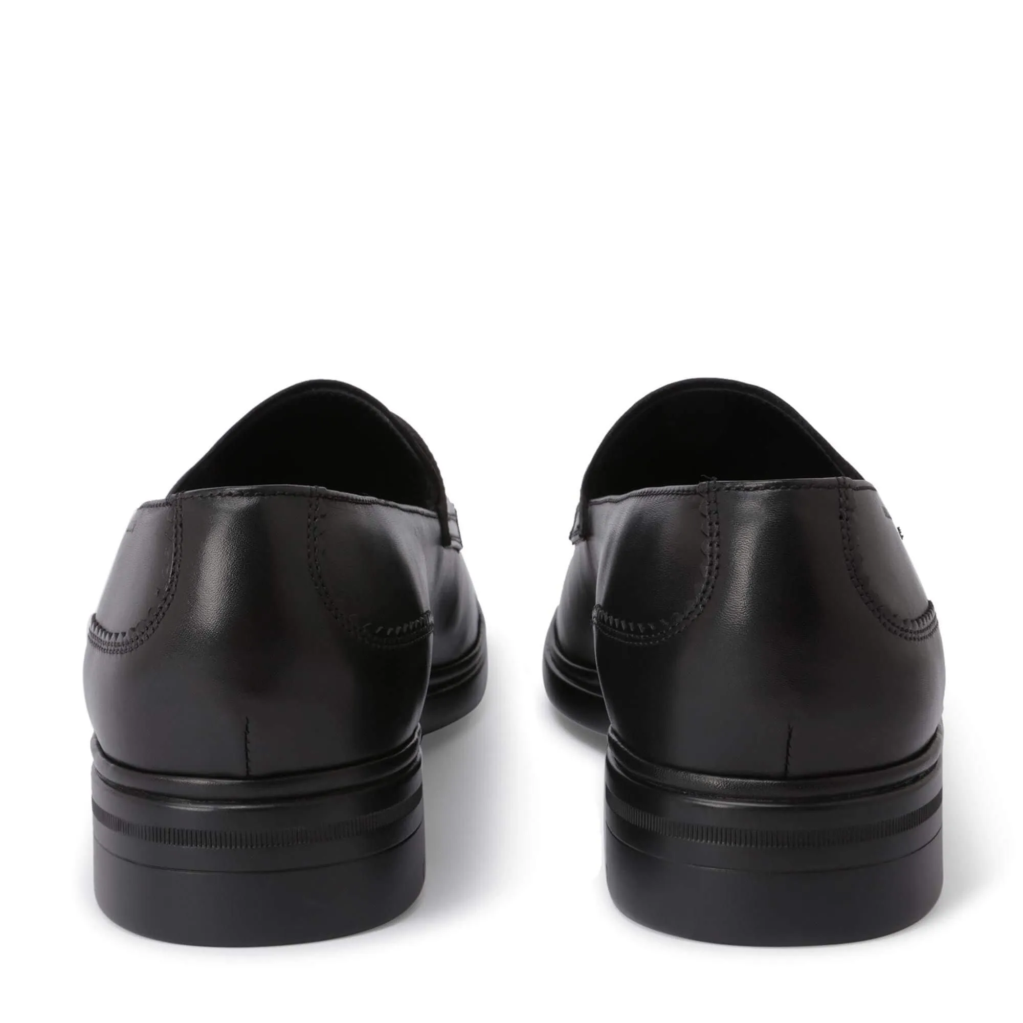 Bally Neffer Men's 6231383 Black Leather Loafers US 6 MSRP $560