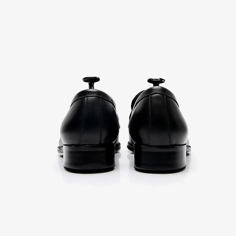 Black Round Toe Loafers