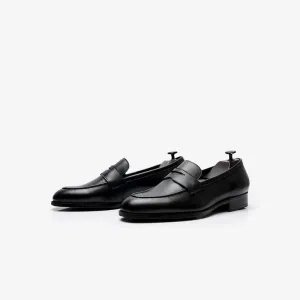 Black Round Toe Loafers