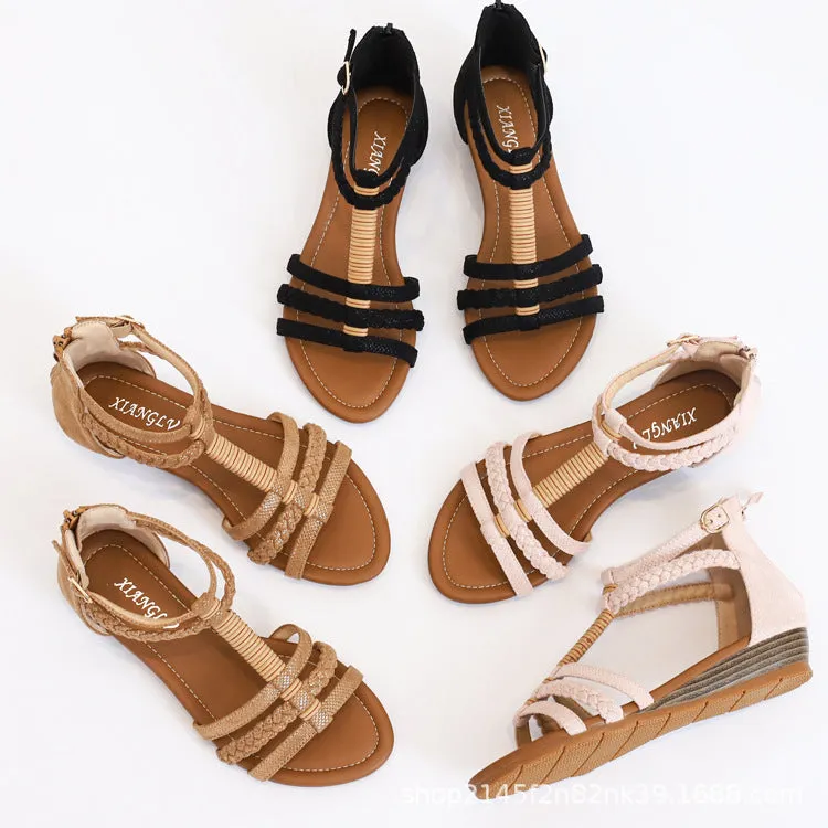 Bohemian Beach Wedge Sandals