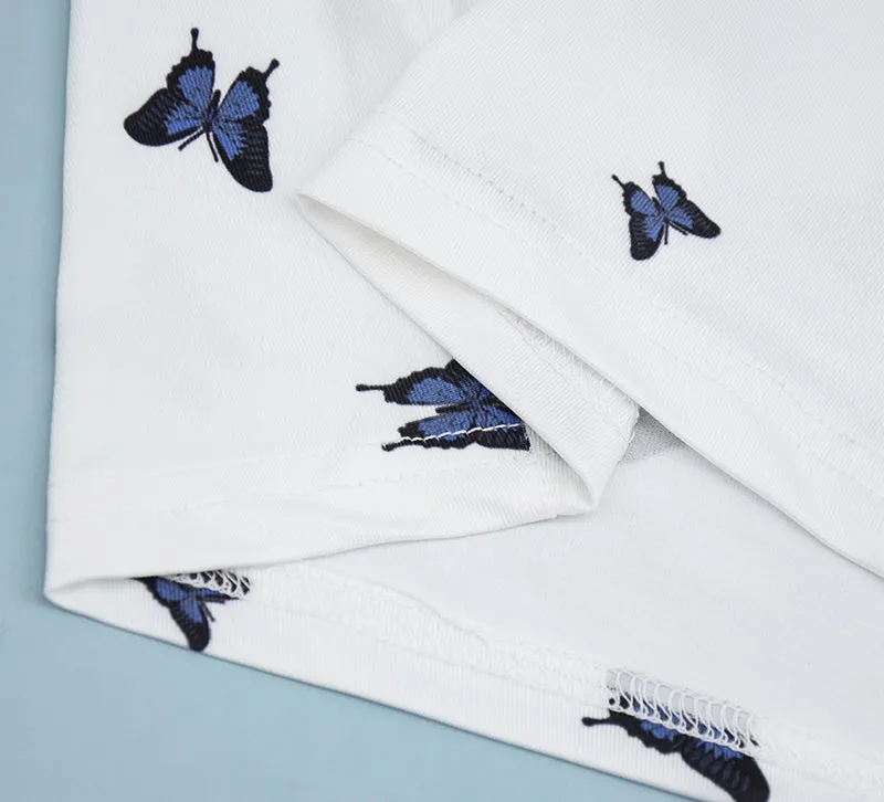 Butterfly Print Slim Suspender Dress - GlamzLife