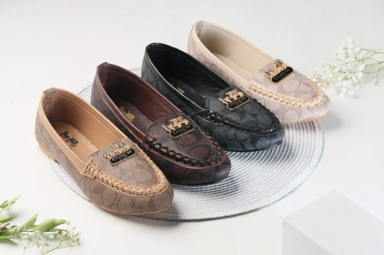 COACH LOAFERS FOR WOMENS - BEIGE