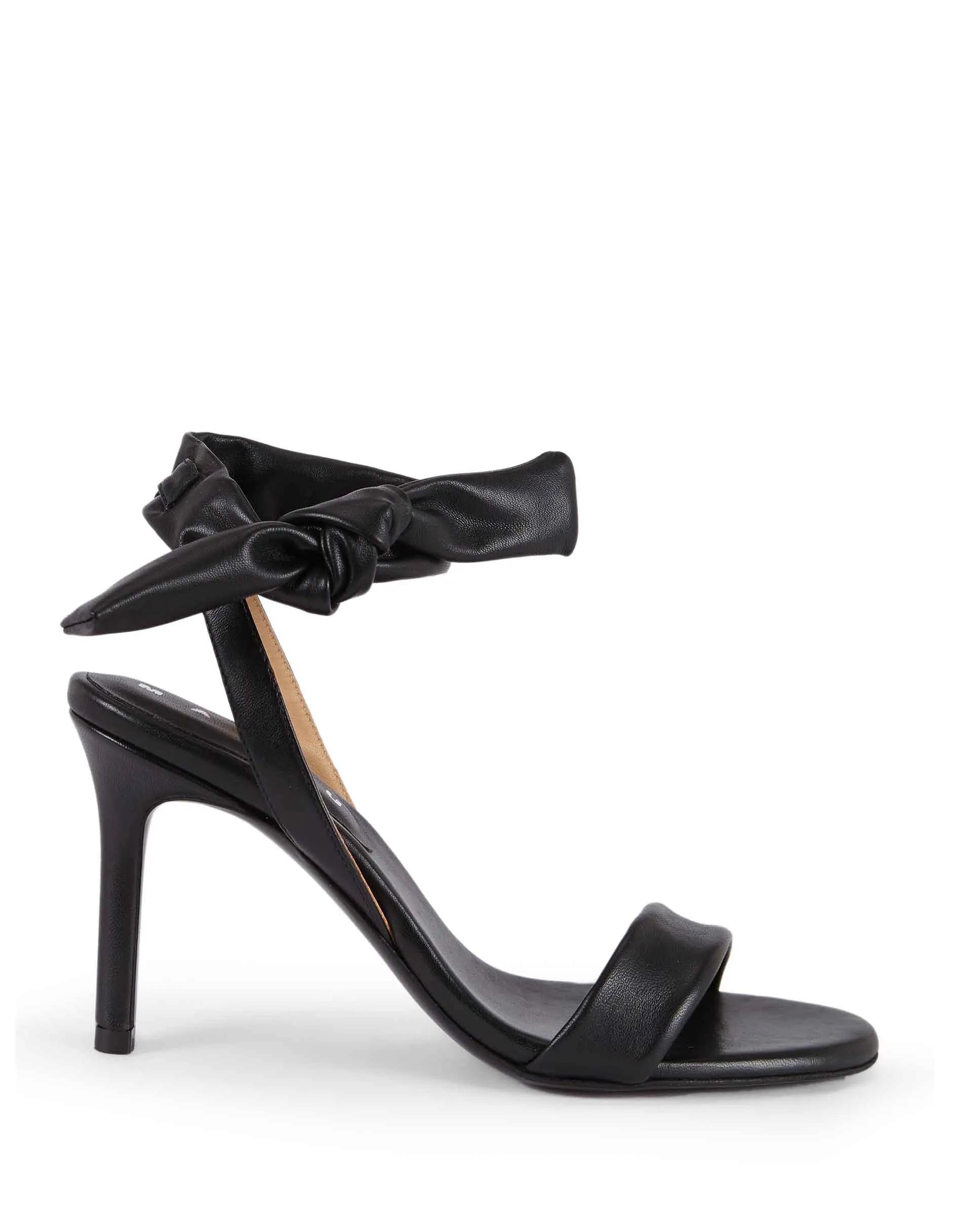 COLETTE | Black leather high heel sandal