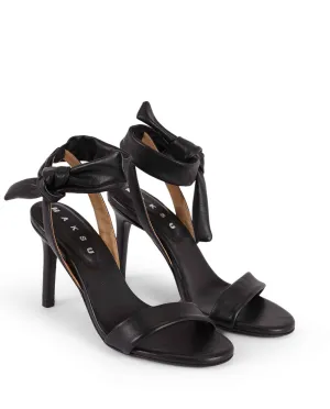 COLETTE | Black leather high heel sandal