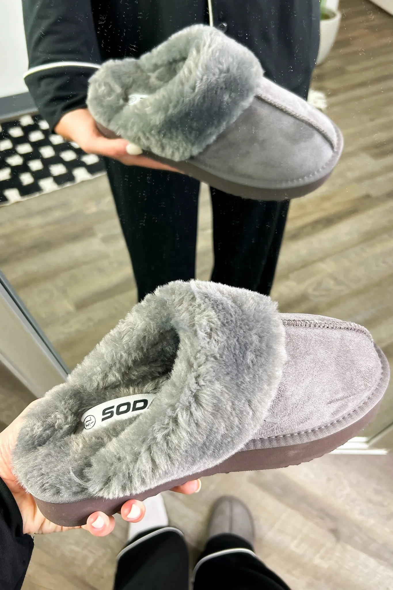 Crazy Cozy Platform Sherpa Slippers - FINAL SALE