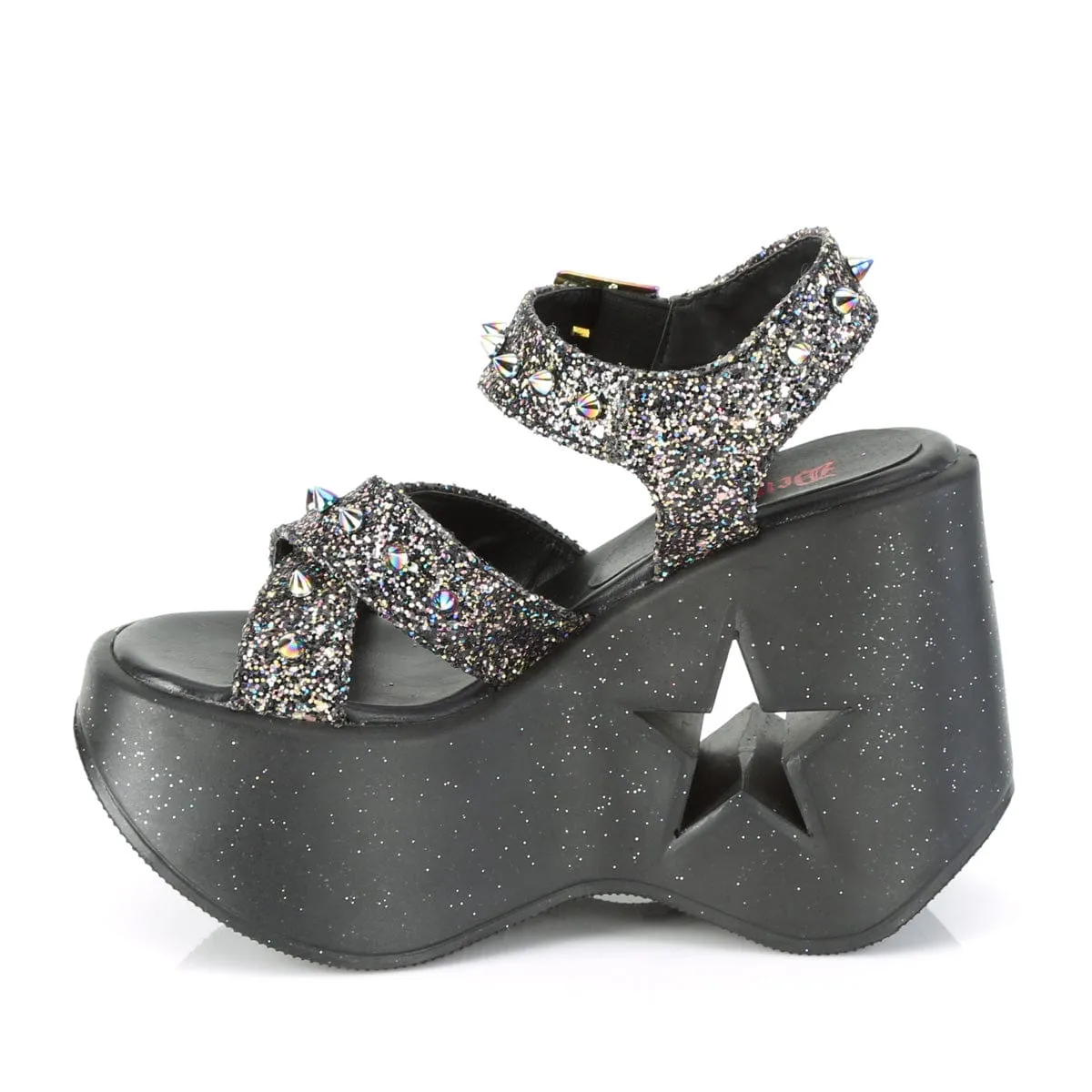 DYNAMITE-02 Black Multi Glitter