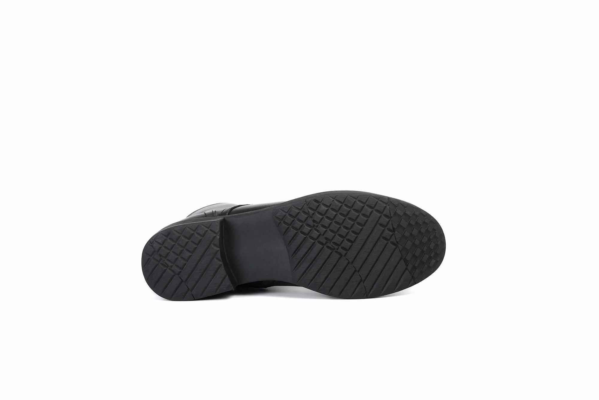 FOOT FEDERATION CAULK DERBY CAP-TOE WOMEN'S BOOT BLACK