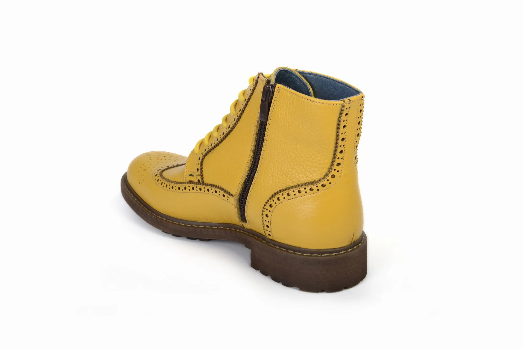 FOOT FEDERATION DERBY WINGTIP MENS BOOT YELLOW