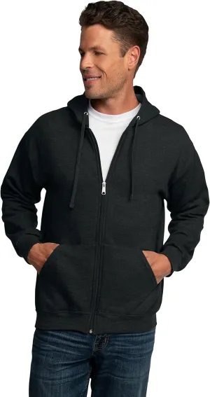 Fruit of the Loom Eversoft Fleece Full Zip Hoodie Sweatshirt