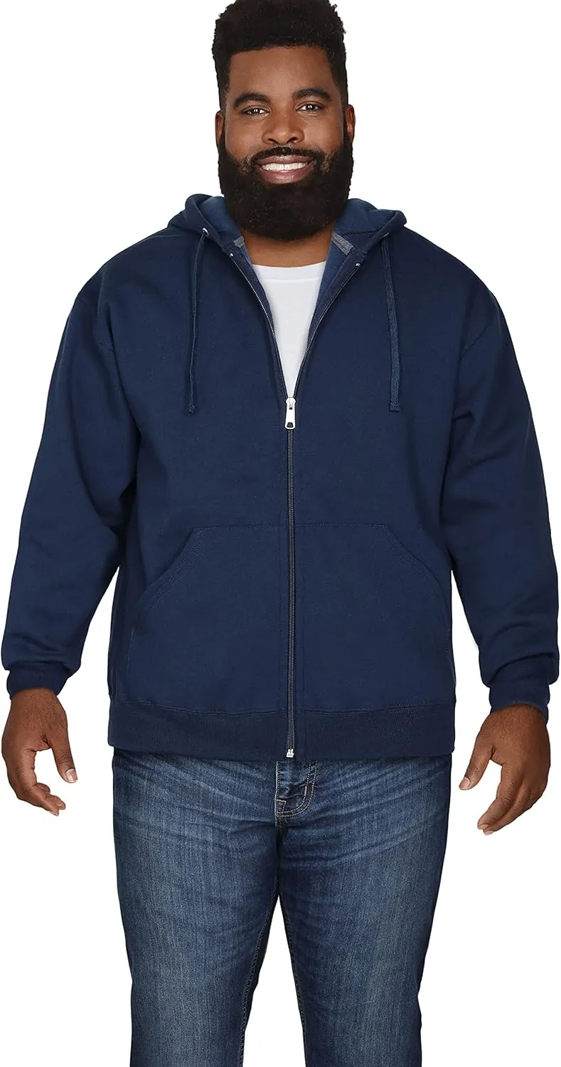 Fruit of the Loom Eversoft Fleece Full Zip Hoodie Sweatshirt