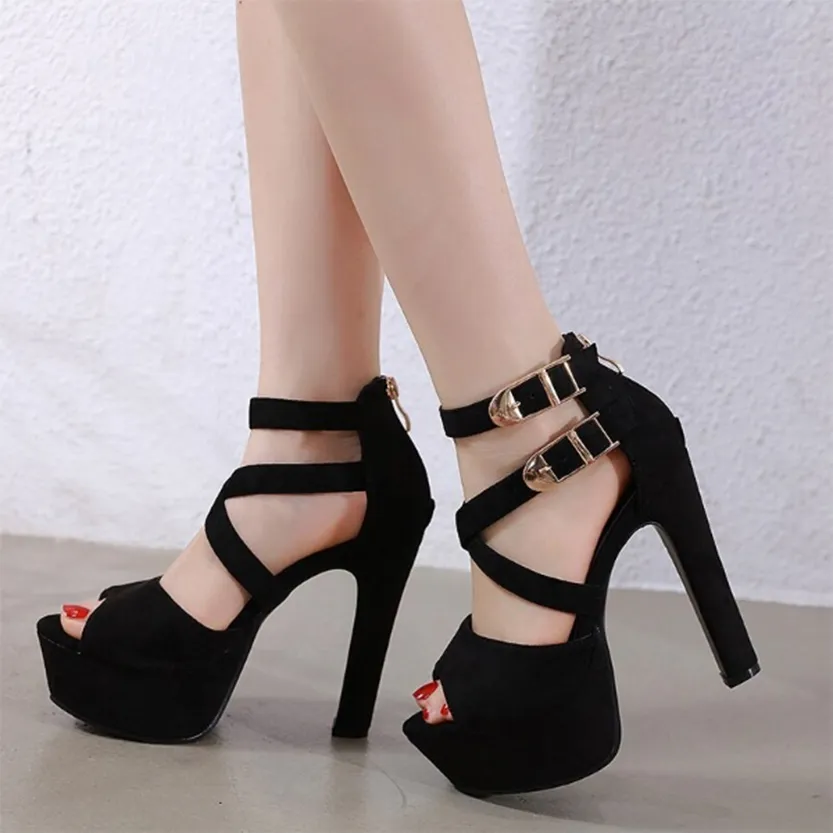 Funki Buys | Shoes | Women's Strappy High Platform Sandals