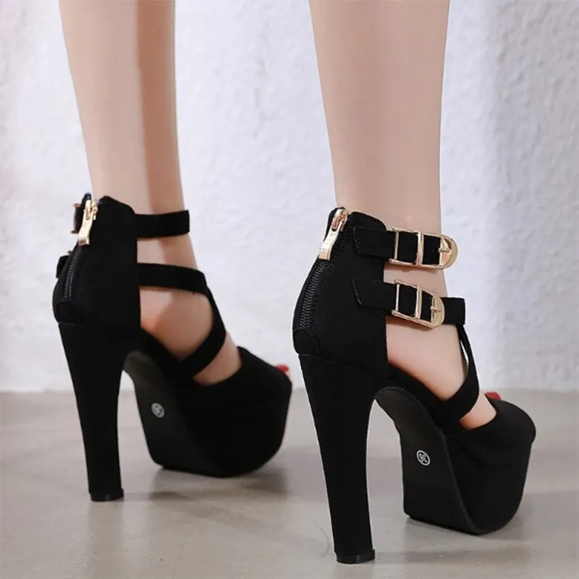Funki Buys | Shoes | Women's Strappy High Platform Sandals