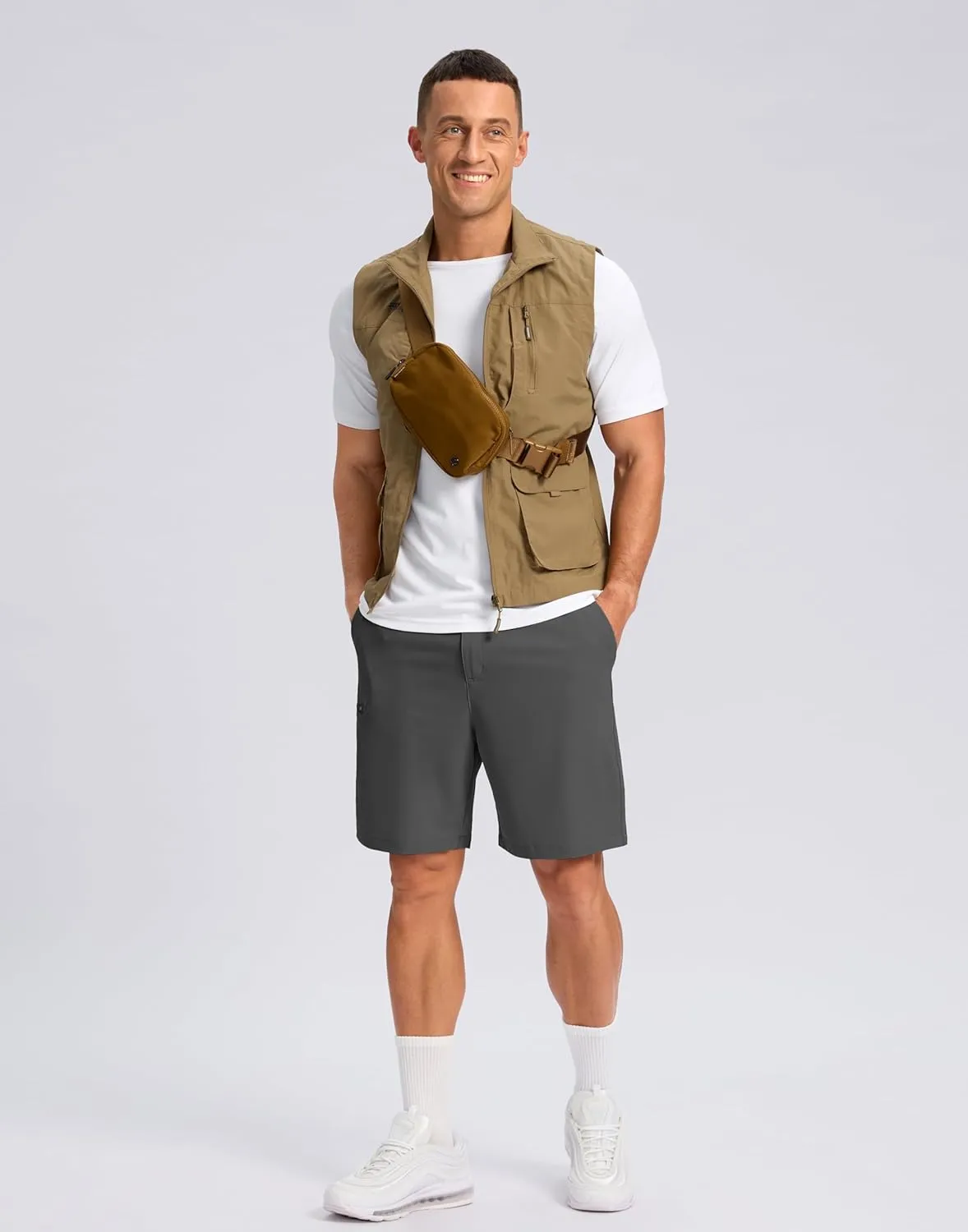 G Gradual Men's Casual Shorts 7"/ 9" Lightweight 4 Pockets Stretch Quick-Dry Summer Shorts for Golf Work Hiking Trips