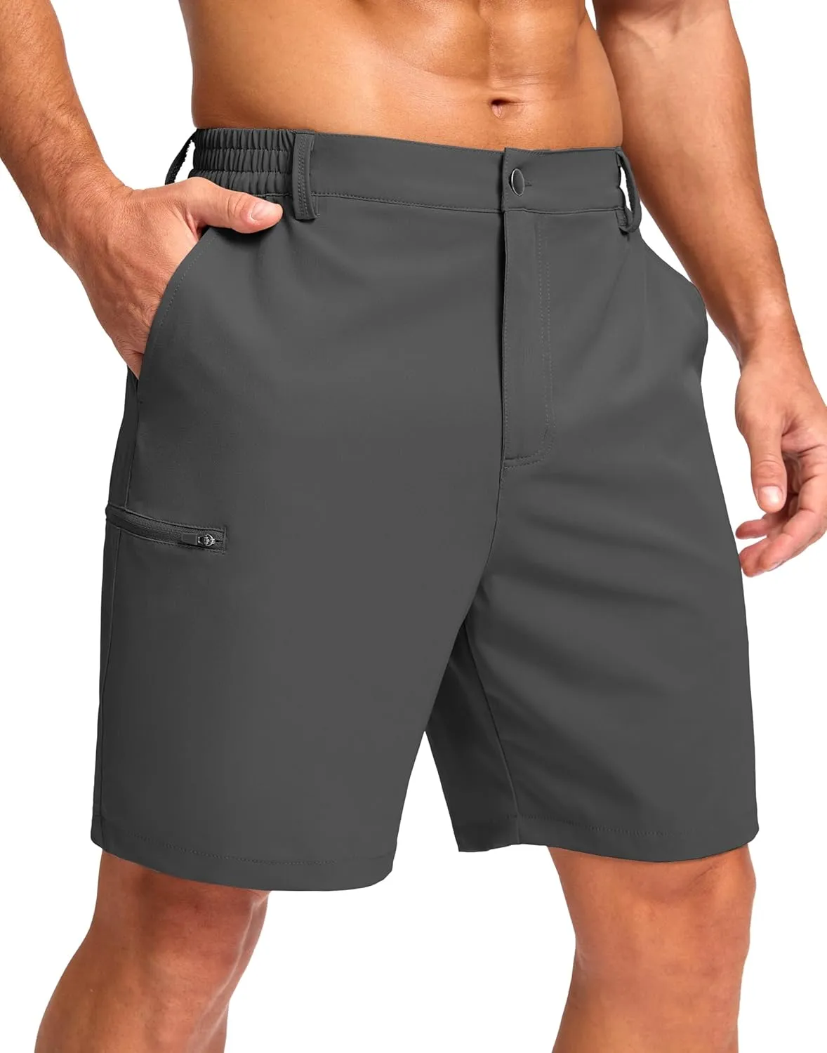 G Gradual Men's Casual Shorts 7"/ 9" Lightweight 4 Pockets Stretch Quick-Dry Summer Shorts for Golf Work Hiking Trips