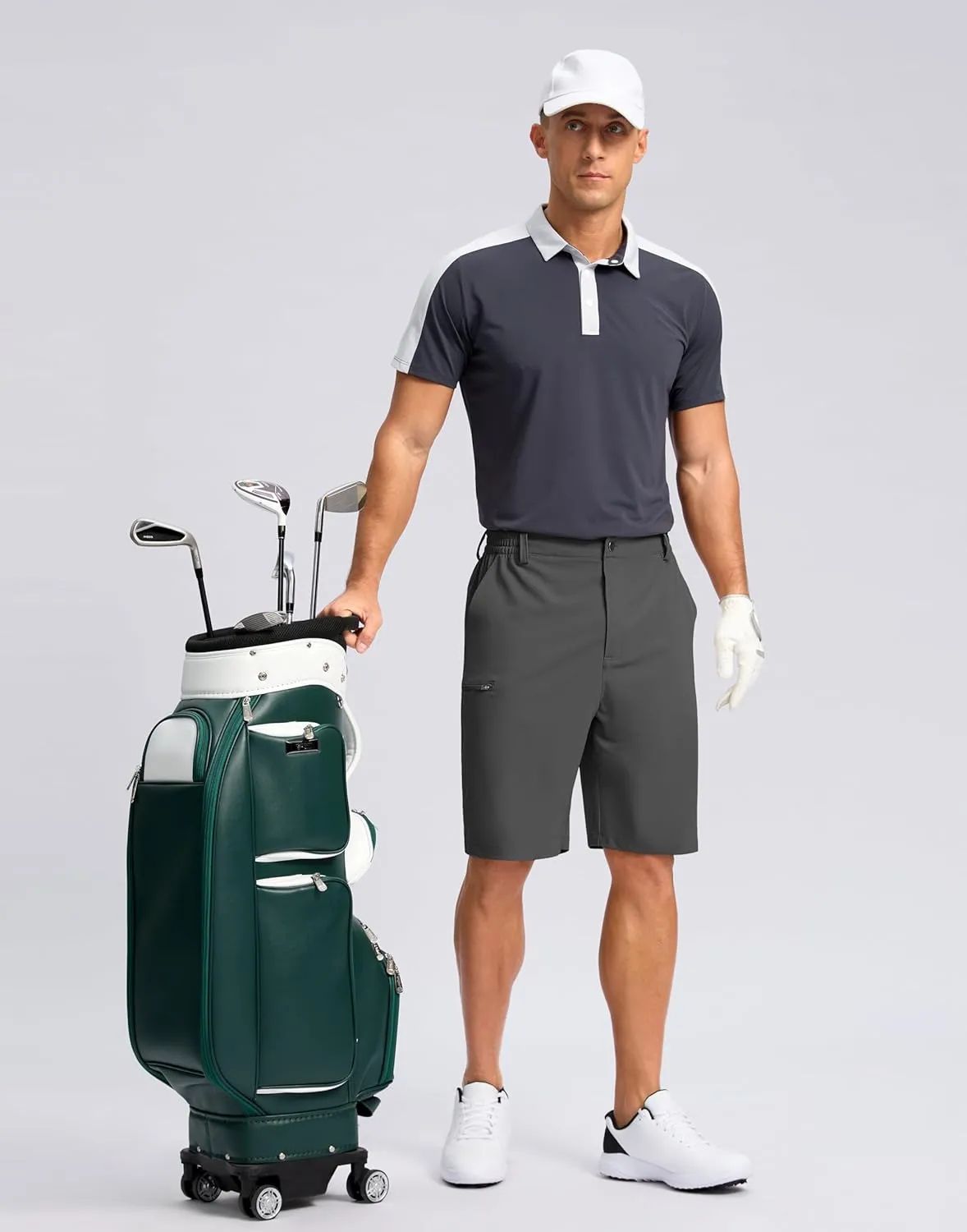 G Gradual Men's Casual Shorts 7"/ 9" Lightweight 4 Pockets Stretch Quick-Dry Summer Shorts for Golf Work Hiking Trips