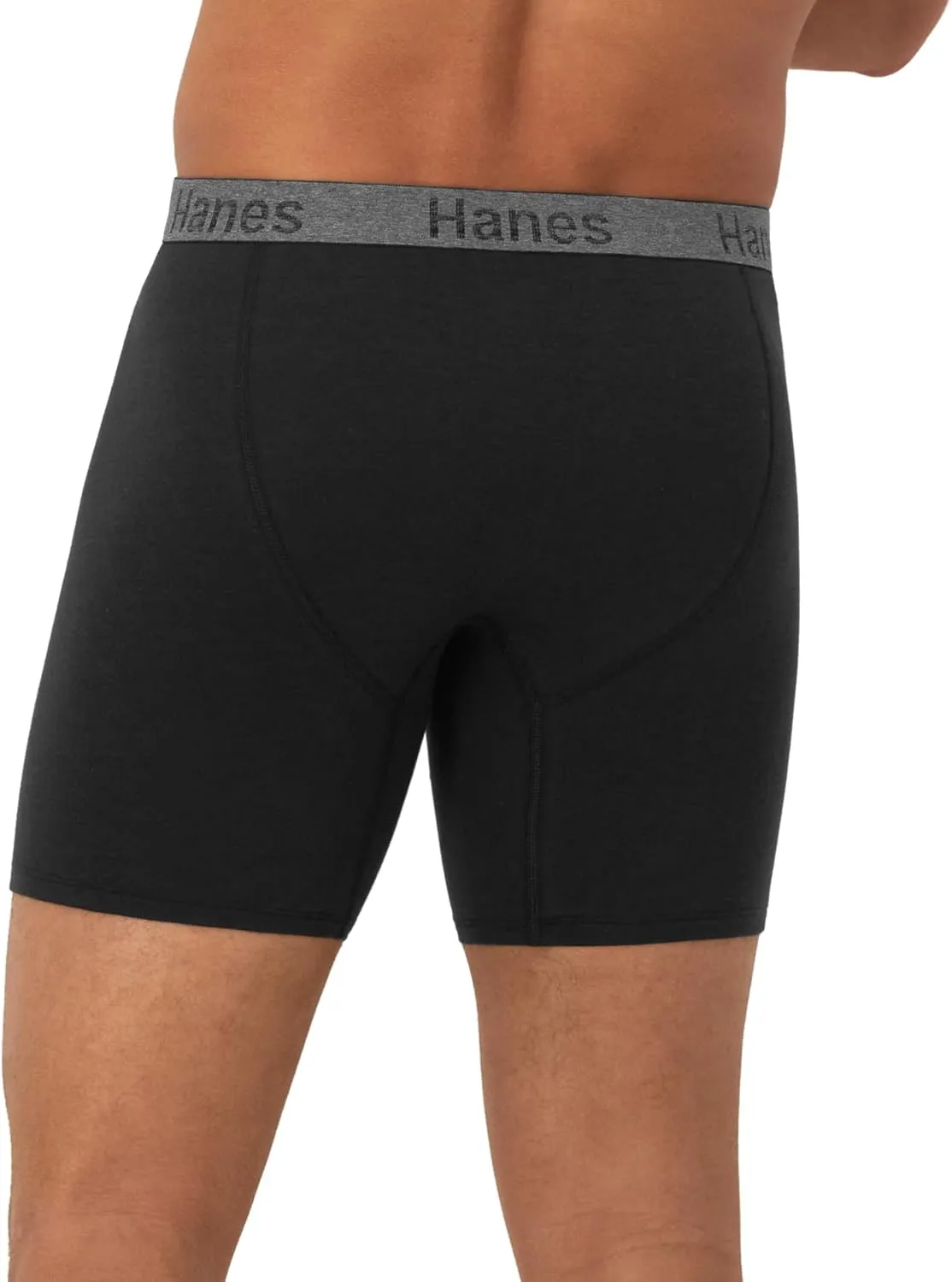 Hanes Men's Comfort Flex Fit Boxer Briefs, Ultra Soft Stretch, Long Leg & Regular Leg, 3- Pack