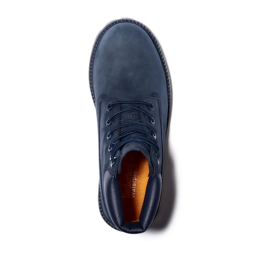 Junior Timberland Premium 6-Inch Waterproof Boots - Blue Nubuck