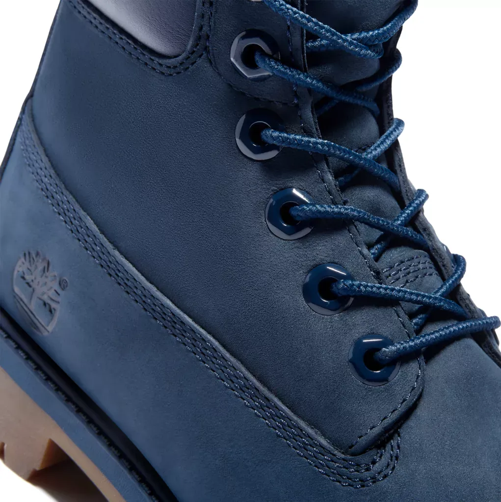 Junior Timberland Premium 6-Inch Waterproof Boots - Blue Nubuck