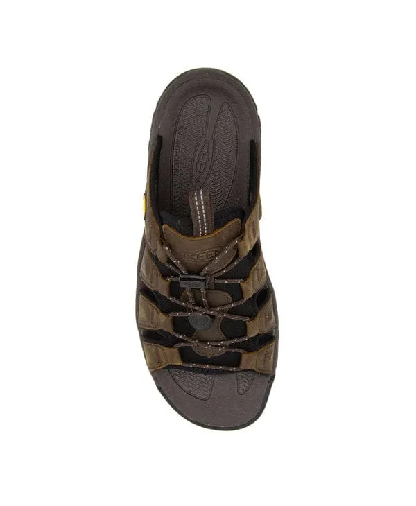 Keen Men's Targhee III Open Toe Slide Sandals- Bison/ Mulch
