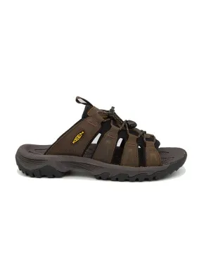 Keen Men's Targhee III Open Toe Slide Sandals- Bison/ Mulch