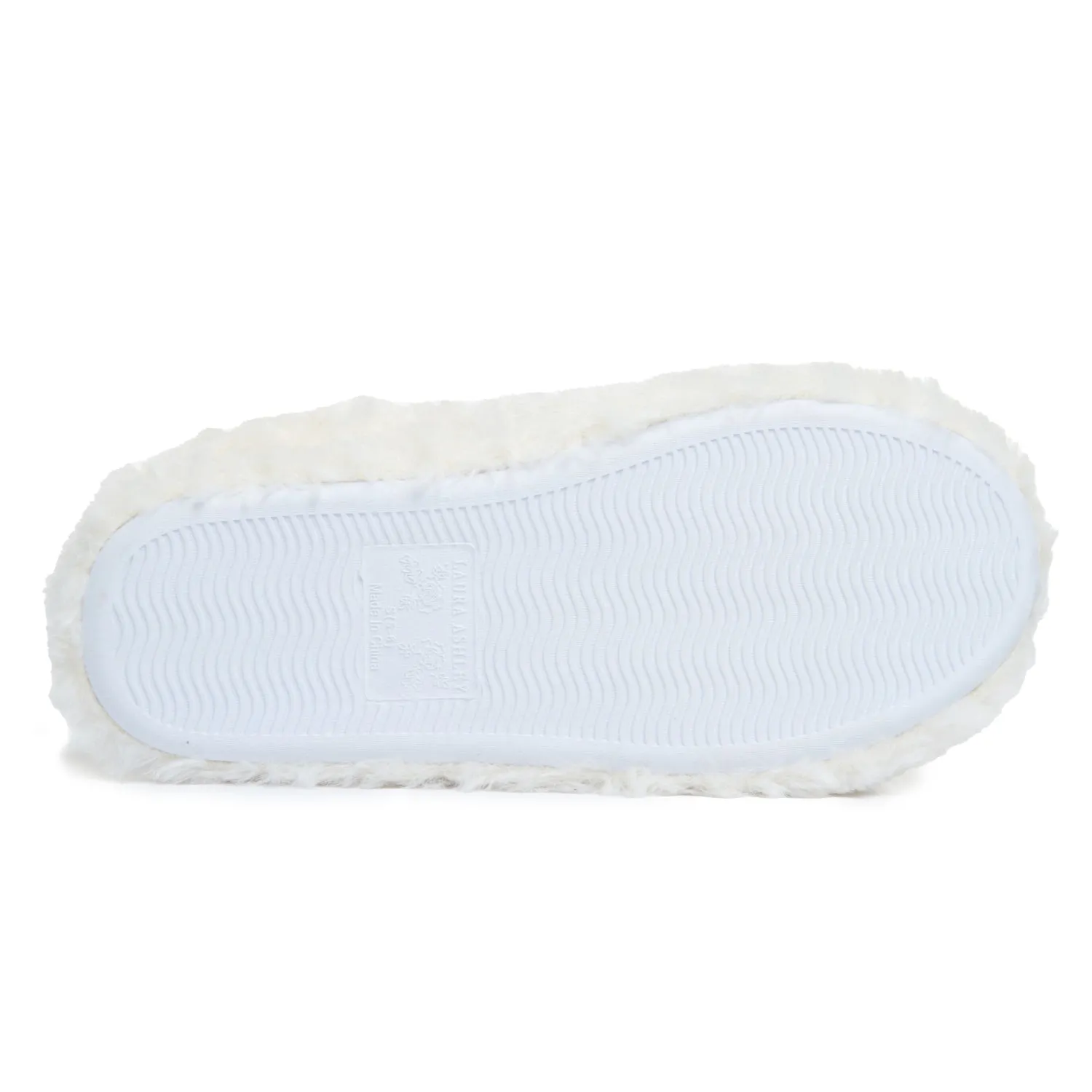 Laura Ashley Women's Plush Critters Clog Slippers, Indoor Outdoor Slip On Criss Cross Slippers for Ladies