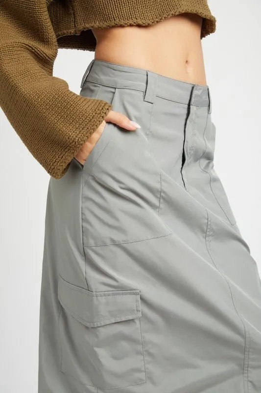 Long Cargo Skirt