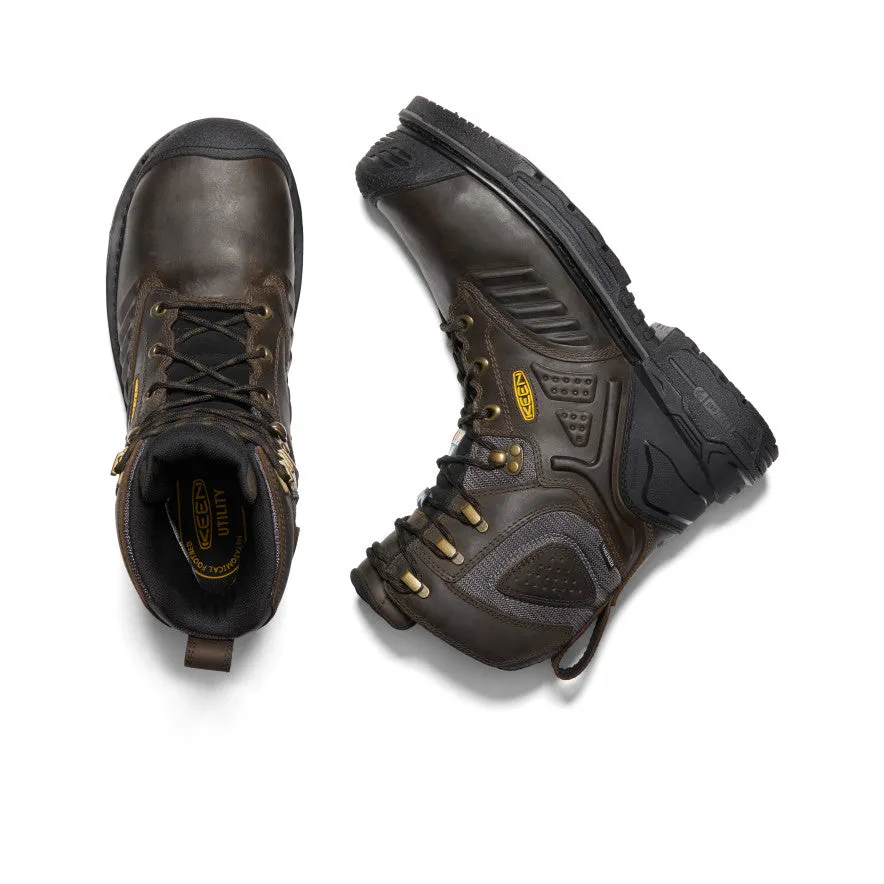 Men's CSA Philadelphia  8" Internal MET Waterproof Boot (Carbon Toe)  |  Cascade Brown/Black