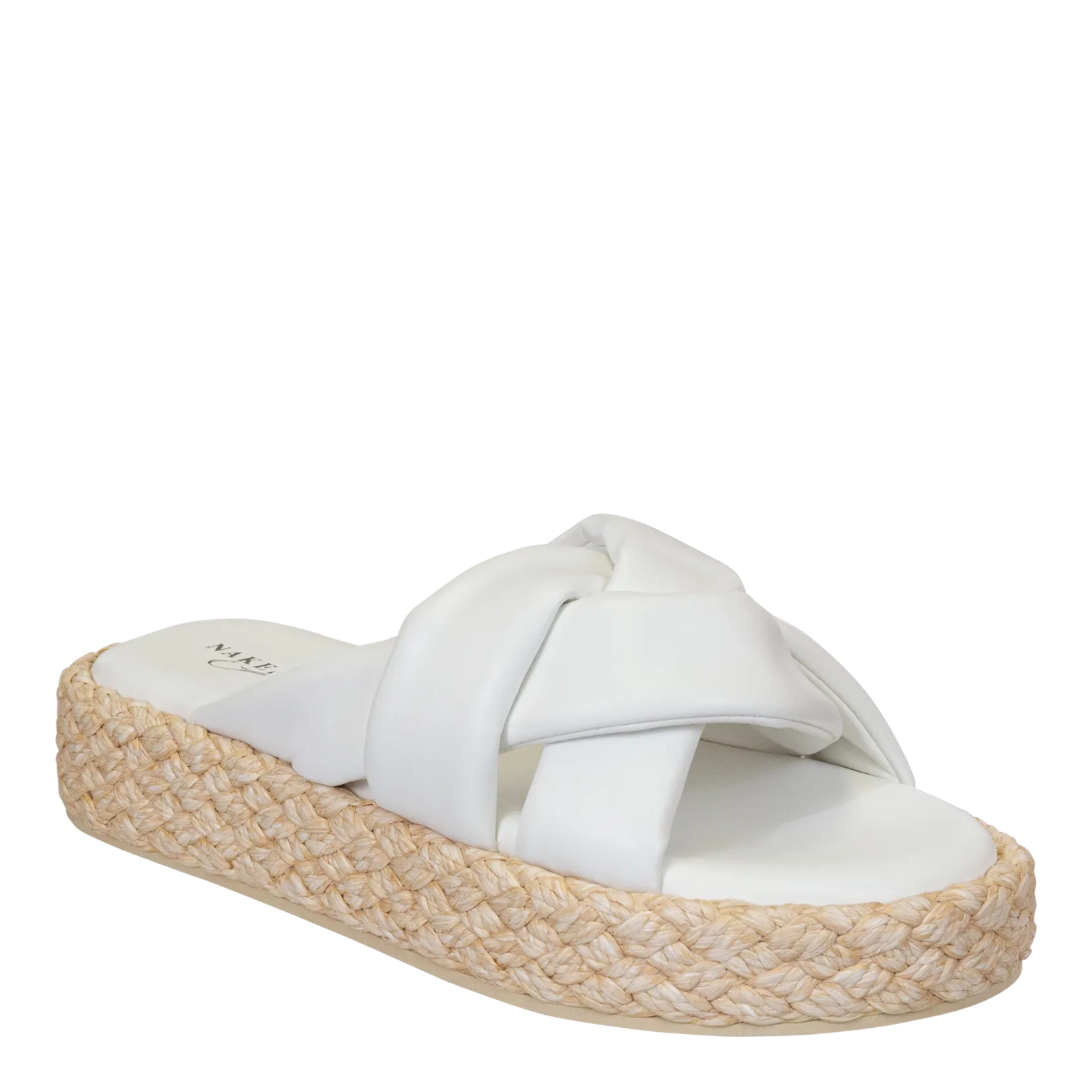 NAKED FEET - CUPRO in CHAMOIS Platform Sandals