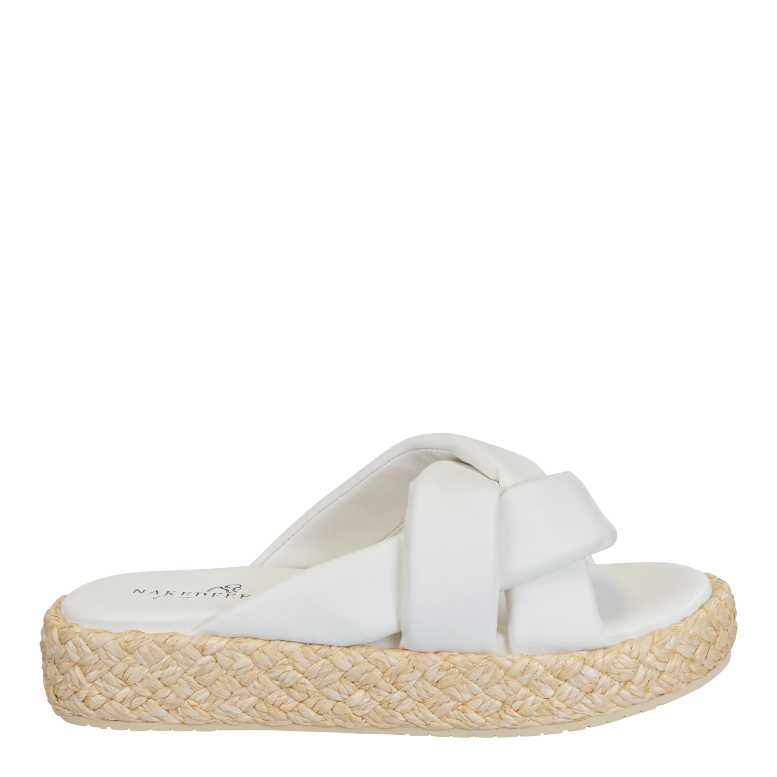 NAKED FEET - CUPRO in CHAMOIS Platform Sandals