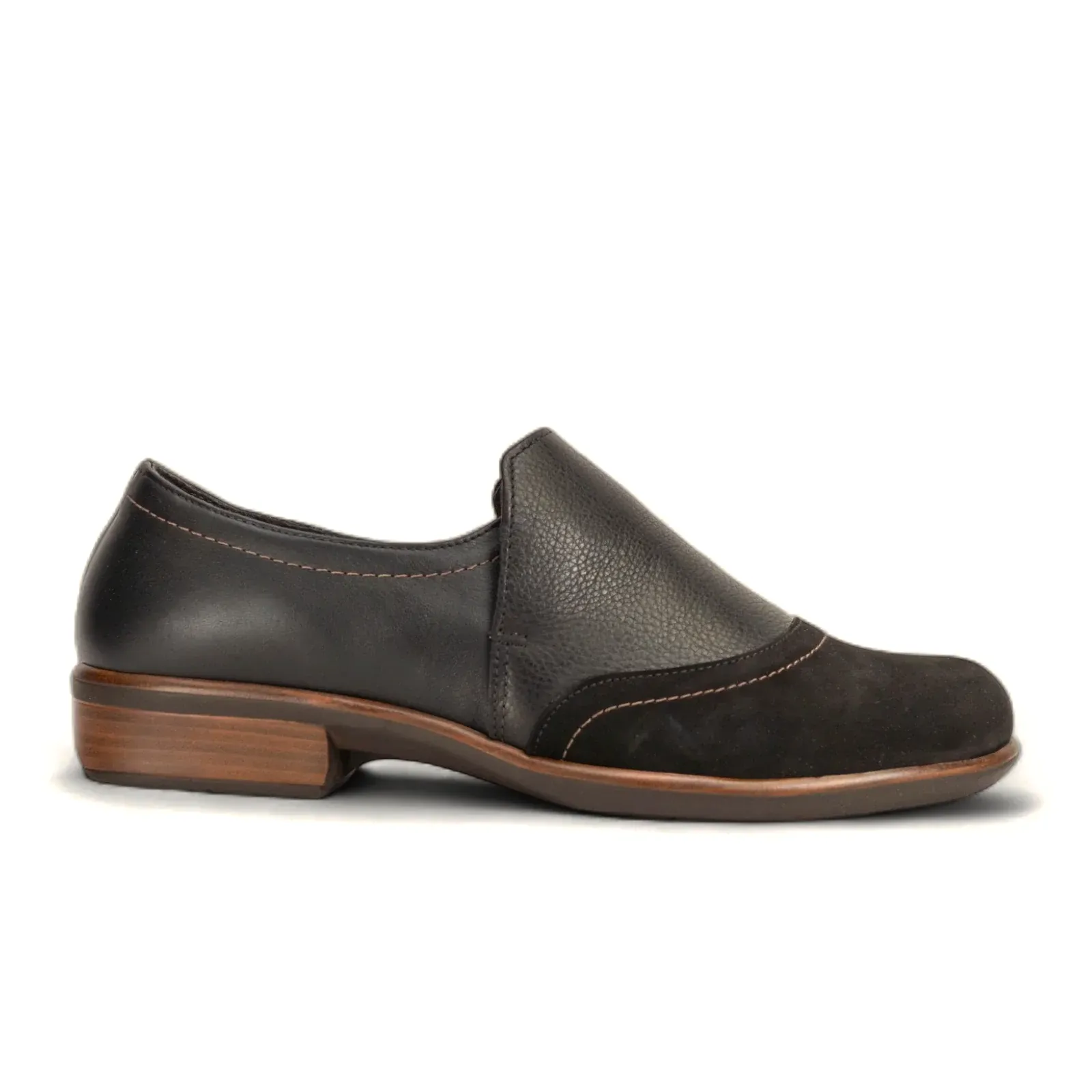 Naot Angin Slip On Loafer (Women) - Black Velvet
