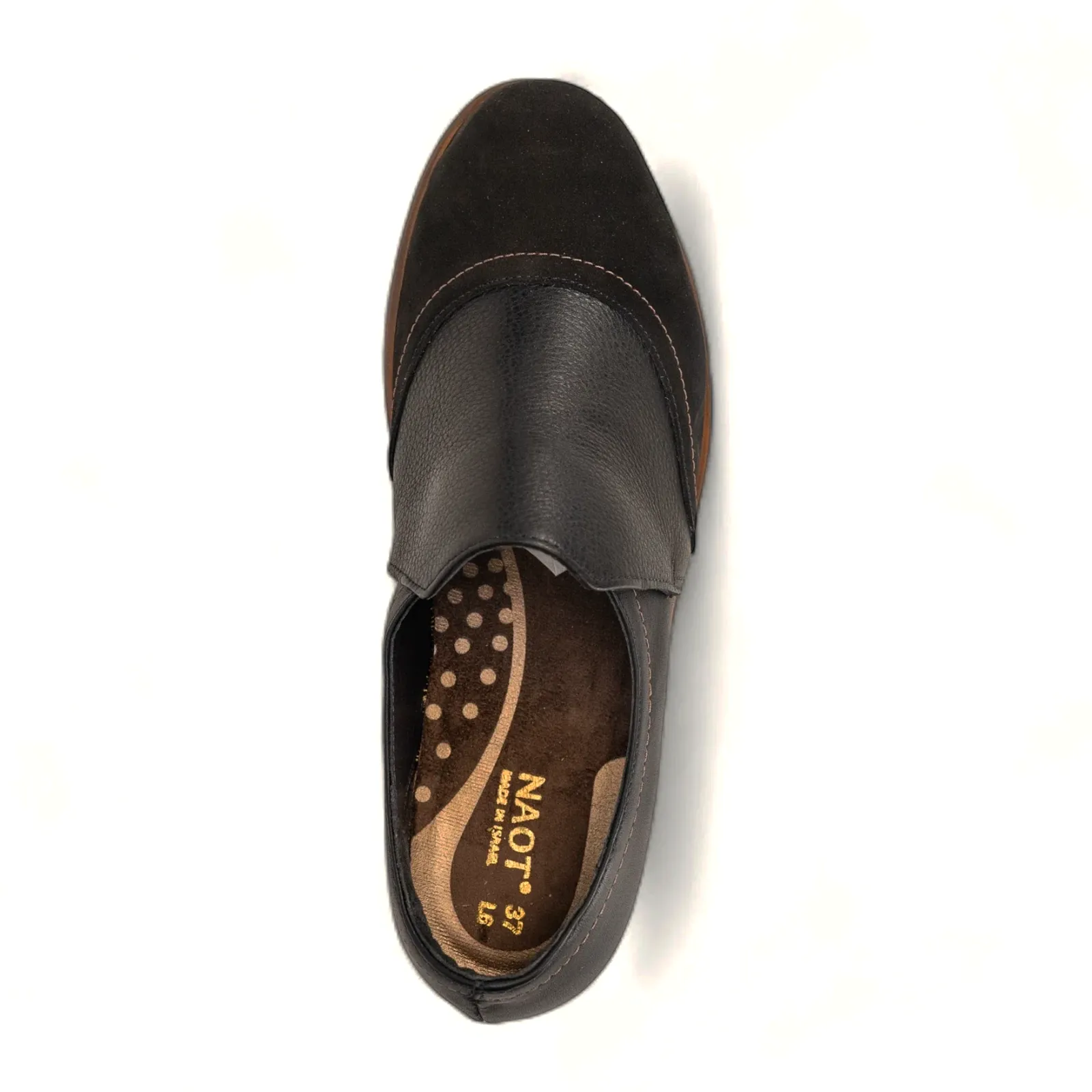 Naot Angin Slip On Loafer (Women) - Black Velvet