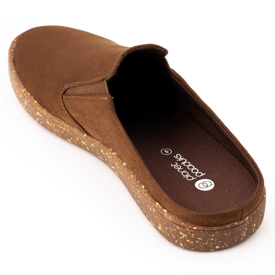 Nest Mules Vegan Suede Tan Women Slip-ons Thrift Edit
