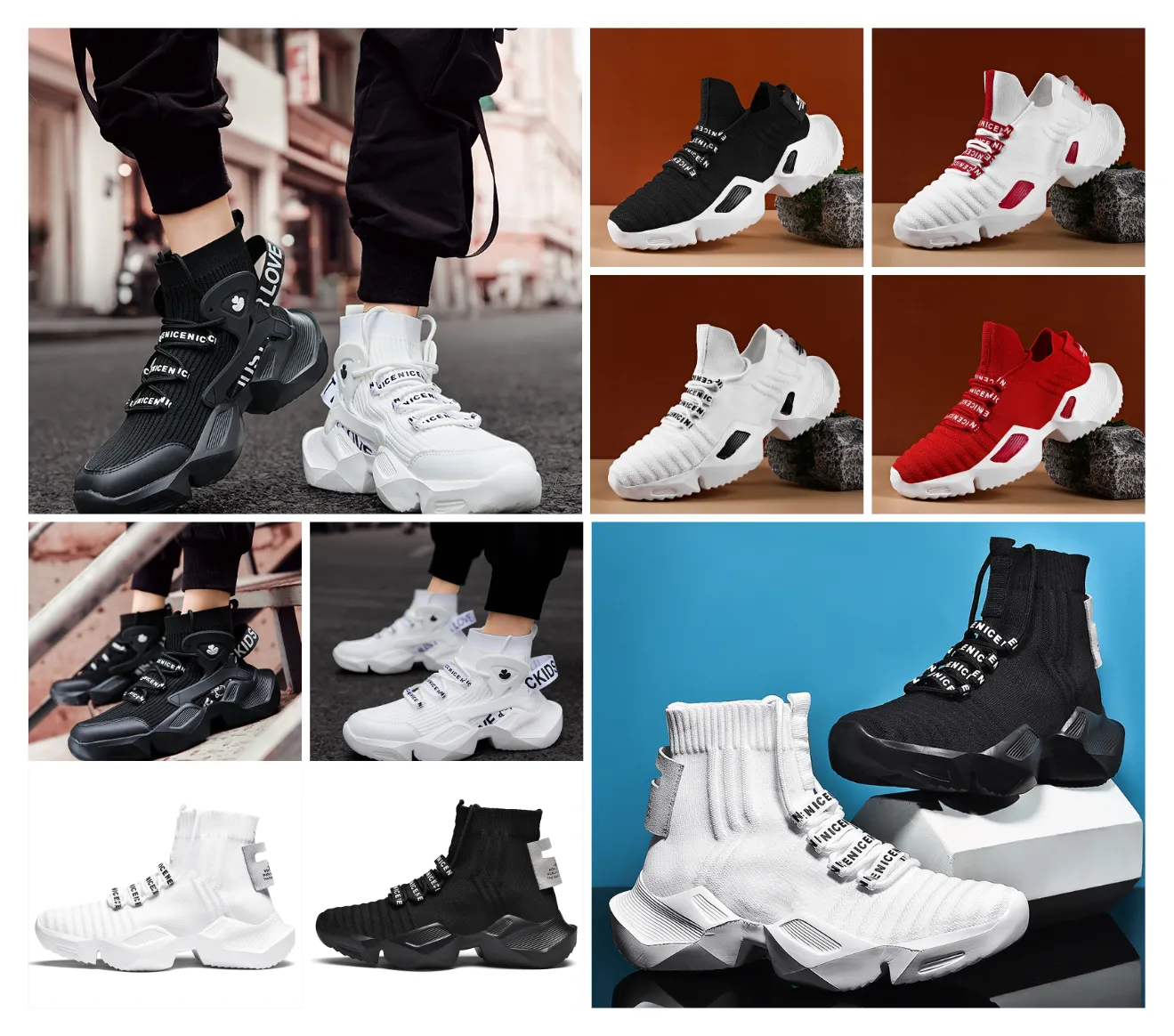 Net red socks sneakers - GlamzLife