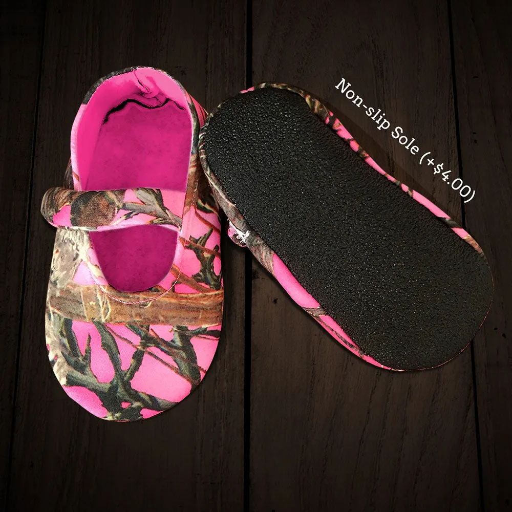 Pink Camo Baby Slip-ons