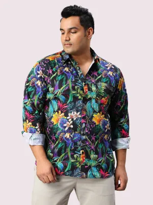 Posy Digital Printed Full Sleeve Shirt Men's Plus Size