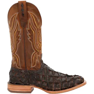 Premium Exotics Pirarucu Square Toe Cowboy Boots