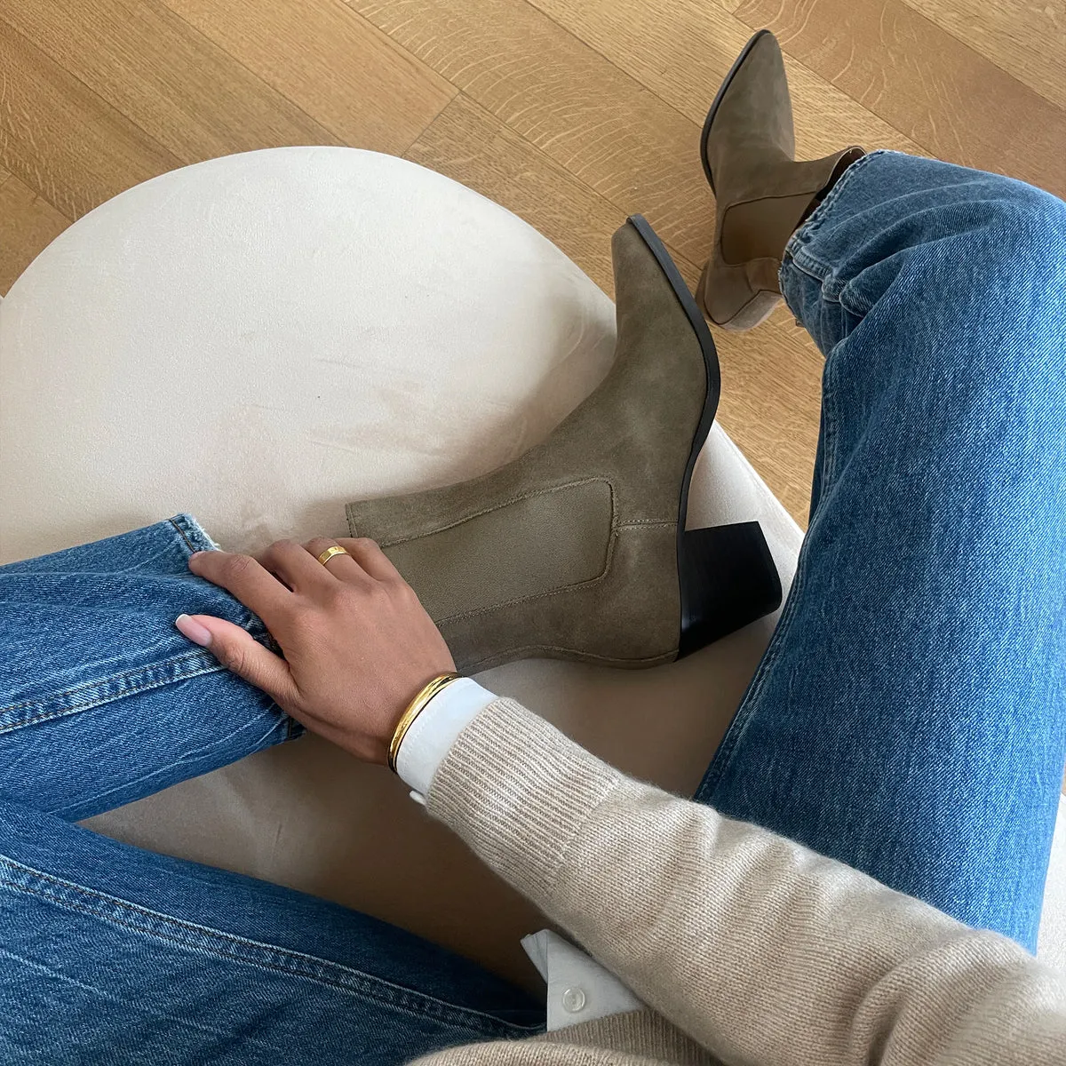 SHADIE H2O BOOTIES ARMY SUEDE