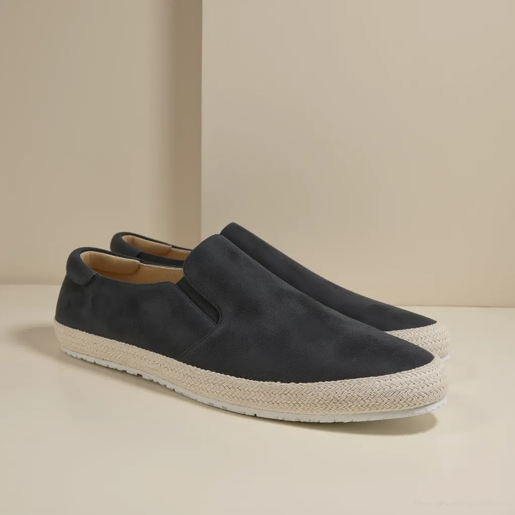 The Savile Silk Suede Slip-Ons