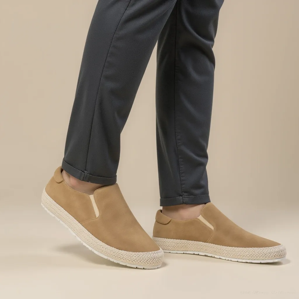 The Savile Silk Suede Slip-Ons