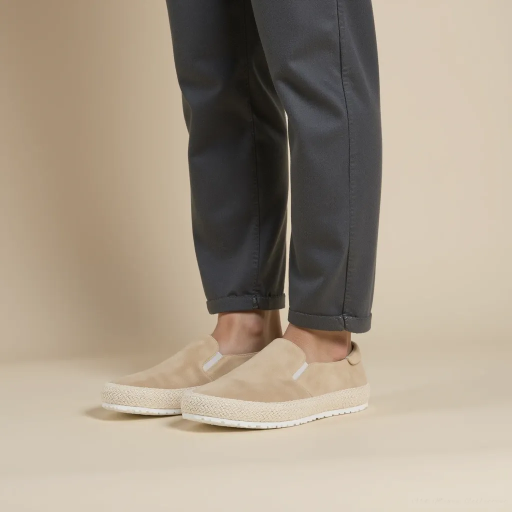 The Savile Silk Suede Slip-Ons