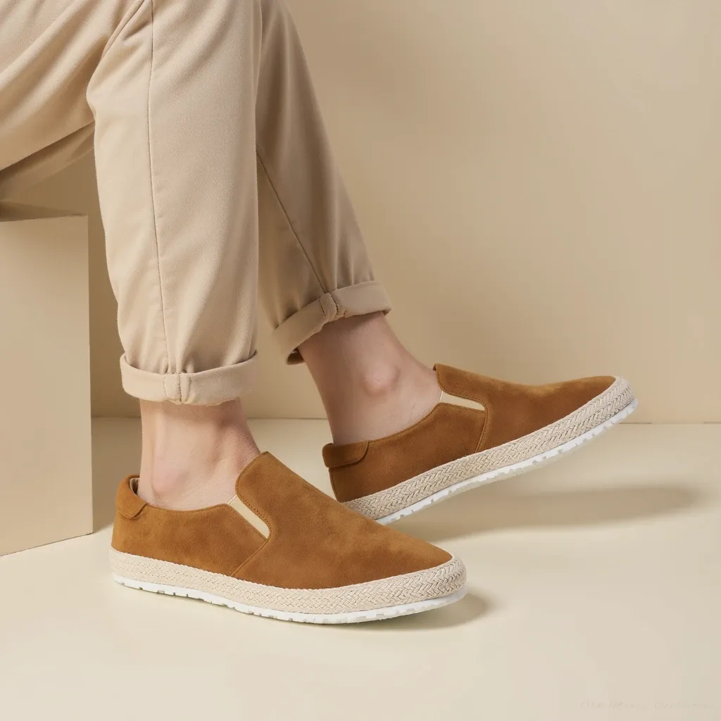 The Savile Silk Suede Slip-Ons