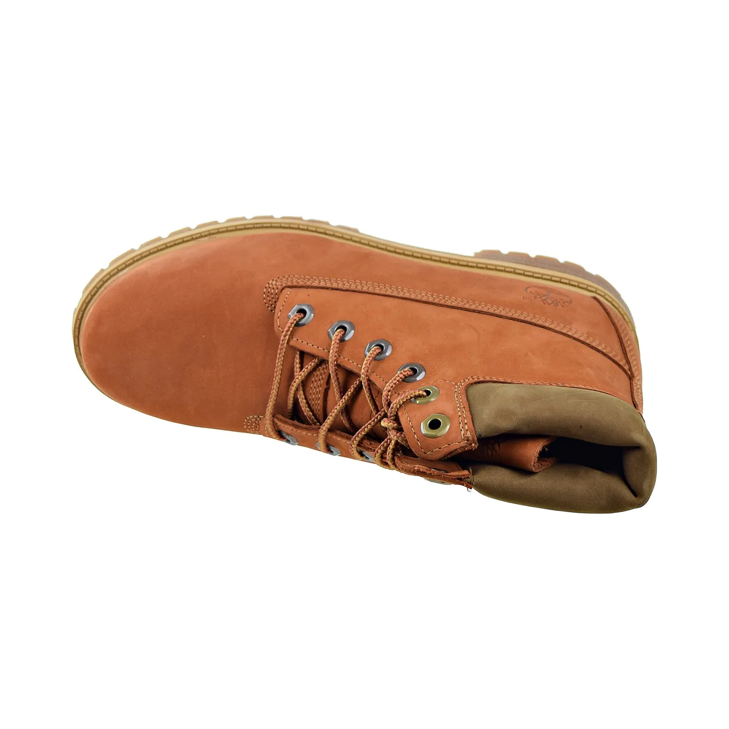 Timberland 6 Inch Premium Waterproof Big Kids' Boots Dark Orange