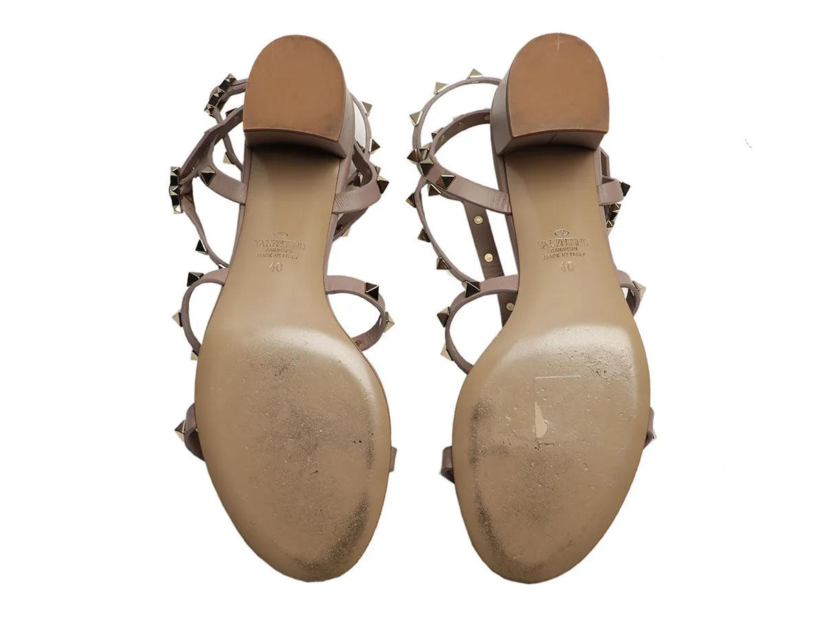 Valentino Poudre Rockstud Sandals